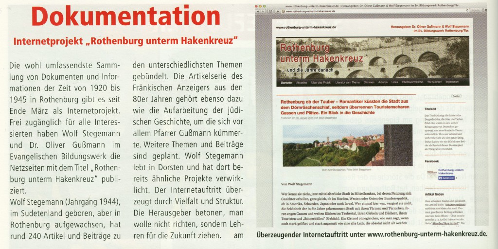 Rotour, Stadtmagazin für Rothenburg und Umgebung, Mai 2014